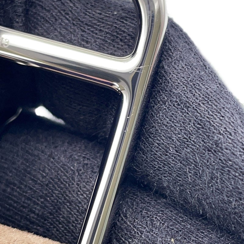 エルメス ベルト ロマン 35 ムース/シルバー金具 トリヨン・ガウチョ W刻印 サイズ90 メンズ HERMES ベルト