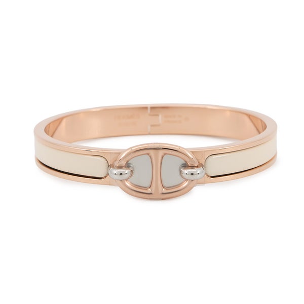 エルメス ブレスレット シェーヌダンクル ミニクリック PM クレーム/ピンクゴールド金具 
HERMES アクセサリー クリーム