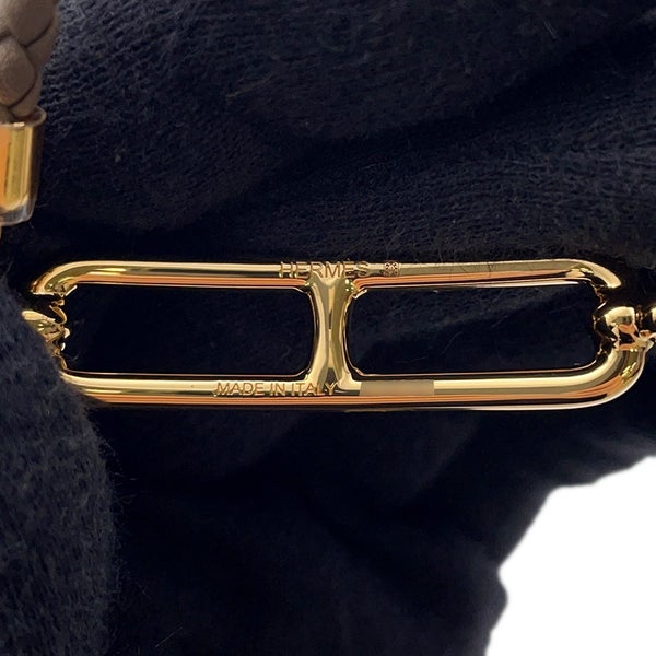 エルメス ブレスレット ルリ ドゥブルトゥール エトゥープ/ゴールド金具 スイフト サイズT3