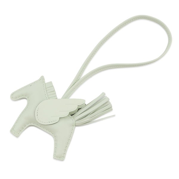 エルメス バッグチャーム ロデオPM ペガサス ヴェールフィズ ラムスキン B刻印