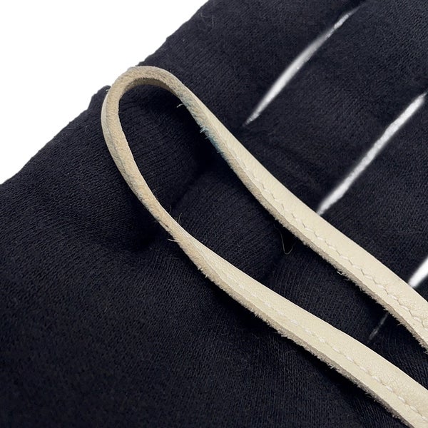 エルメス バッグチャーム バディ アロハ ブラック/クレ/ヴェールフィズ ラムスキン/ムートン  B刻印 黒