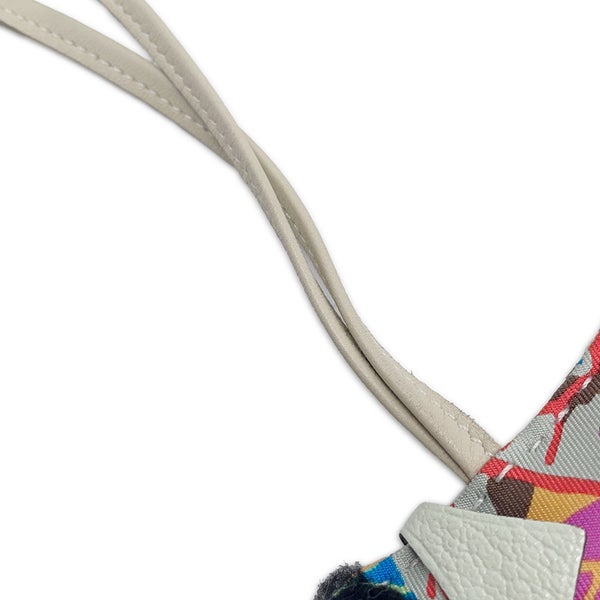 エルメス バッグチャーム バディ アロハ ブラック/クレ/ヴェールフィズ ラムスキン/ムートン  B刻印 黒