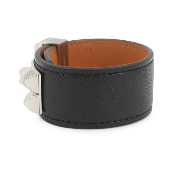 エルメス ブレスレット コリエ・ド・シアン 24 ブラック/シルバー金具 ヴォーマダム B刻印 サイズ T1