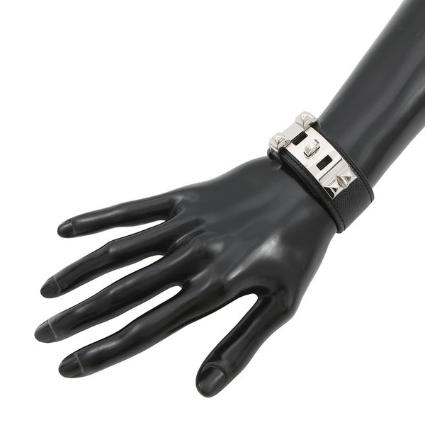 エルメス ブレスレット コリエ・ド・シアン 24 ブラック/シルバー金具 ヴォーマダム B刻印 サイズ T1