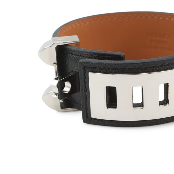 エルメス ブレスレット コリエ・ド・シアン 24 ブラック/シルバー金具 ヴォーマダム B刻印 サイズ T1