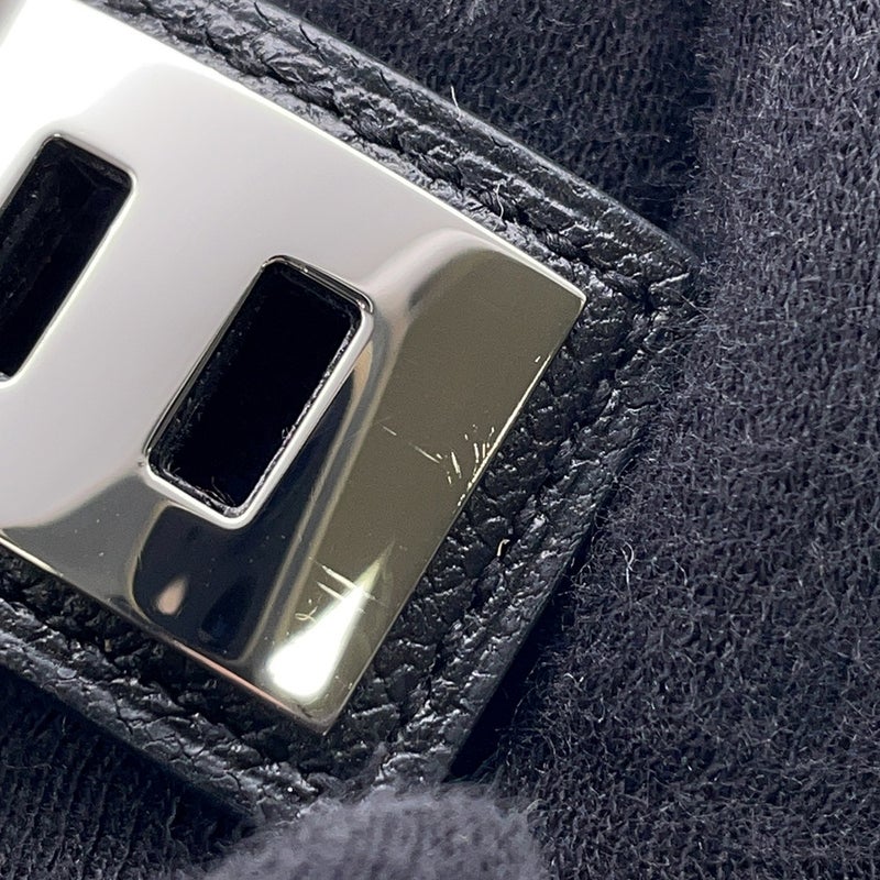 エルメス ブレスレット コリエ・ド・シアン 24 ブラック/シルバー金具 ヴォーマダム B刻印 サイズ T1