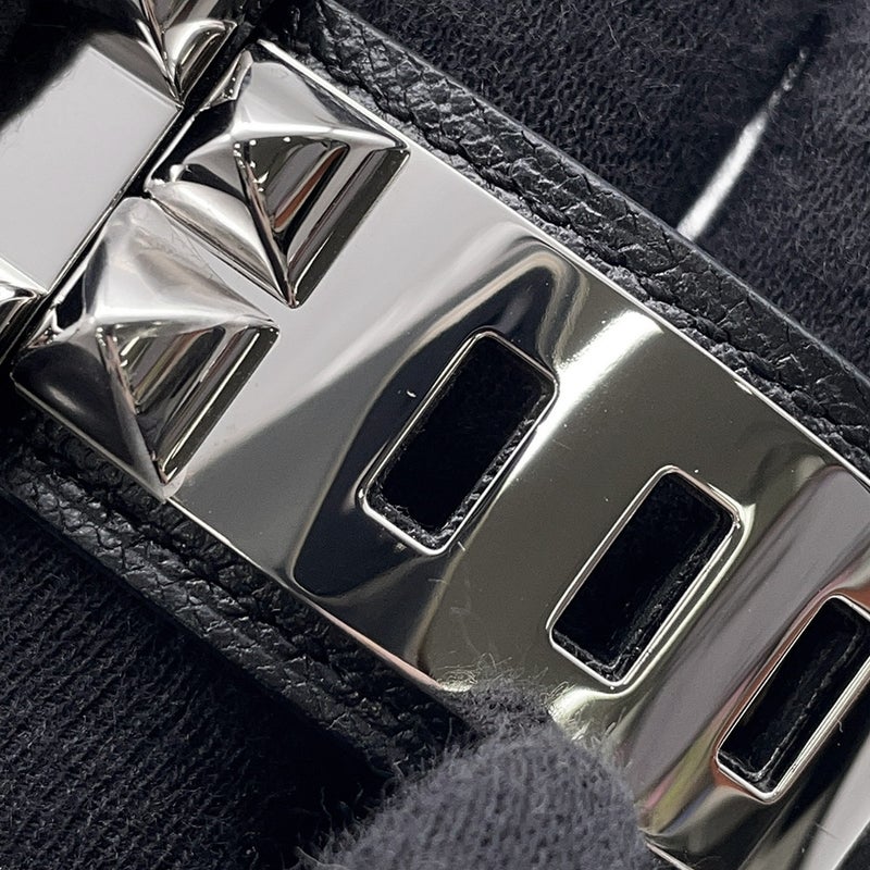 エルメス ブレスレット コリエ・ド・シアン 24 ブラック/シルバー金具 ヴォーマダム B刻印 サイズ T1