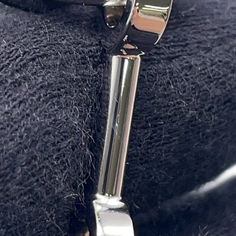 エルメス バッグチャーム ビジュー・ドゥ・バッグチャーム ブラック/グラニ/シルバー金具 メタル/ボックスカーフ 黒