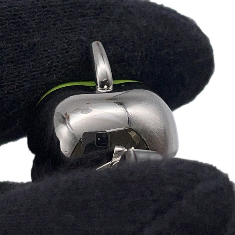 エルメス バッグチャーム ビジュー・ドゥ・バッグチャーム ブラック/グラニ/シルバー金具 メタル/ボックスカーフ 黒