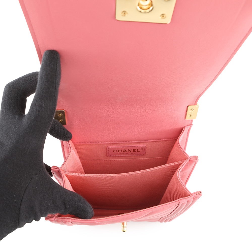 シャネル チェーンショルダーバッグ ボーイシャネル レザー AS0130 CHANEL バッグ CHANEL - シャネル チェーンショルダーバッグ ボーイシャネル レザー