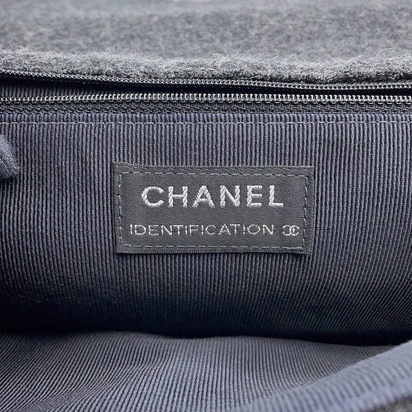 シャネル チェーンショルダーバッグ 2.55 チョコバー フェルト A37590 CHANEL
