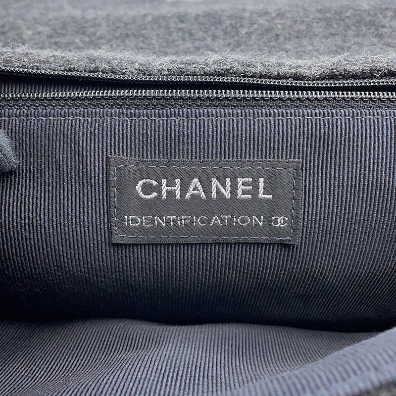 シャネル チェーンショルダーバッグ 2.55 チョコバー フェルト A37590 CHANEL