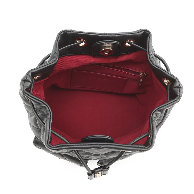 シャネル リュック ココマーク マトラッセ バックパック カーフレザー AS4342 CHANEL バッグ 黒