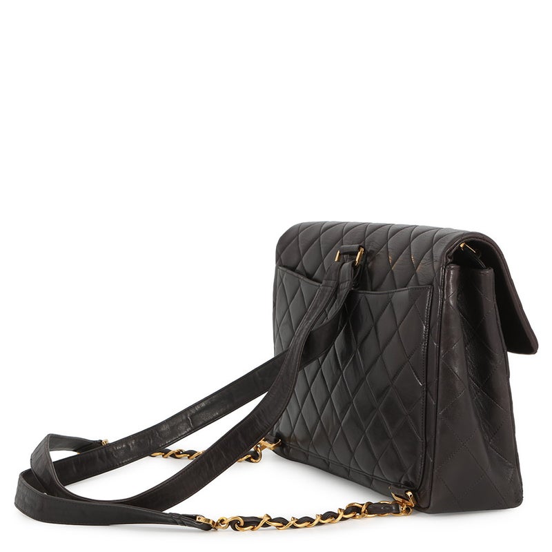 シャネル リュック ココマーク マトラッセ バックパック ラムスキン CHANEL バッグ 黒