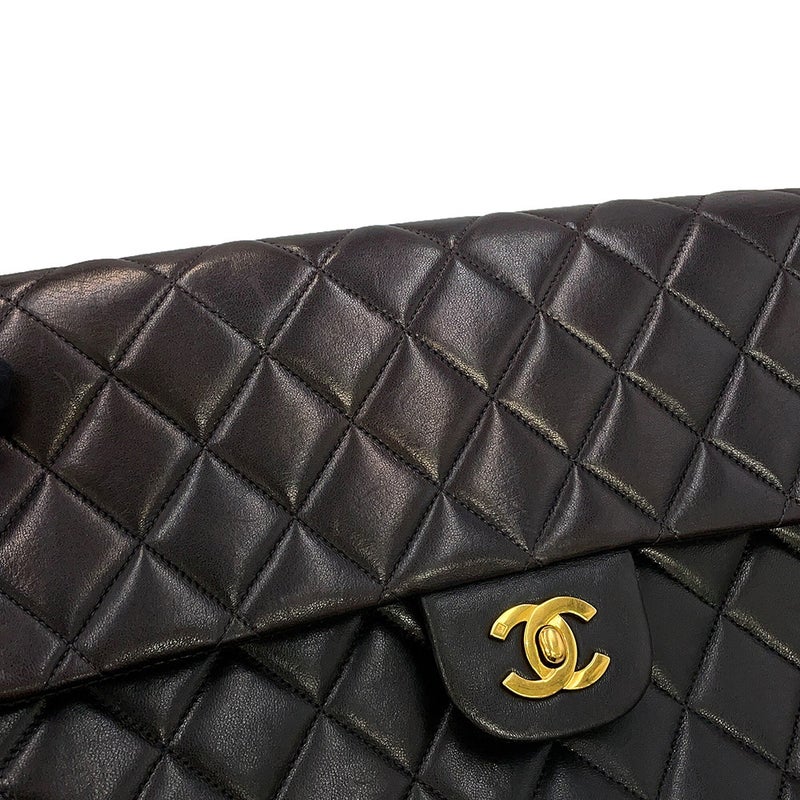 シャネル リュック ココマーク マトラッセ バックパック ラムスキン CHANEL バッグ 黒
