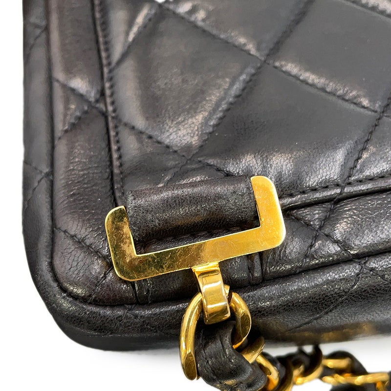 シャネル リュック ココマーク マトラッセ バックパック ラムスキン CHANEL バッグ 黒