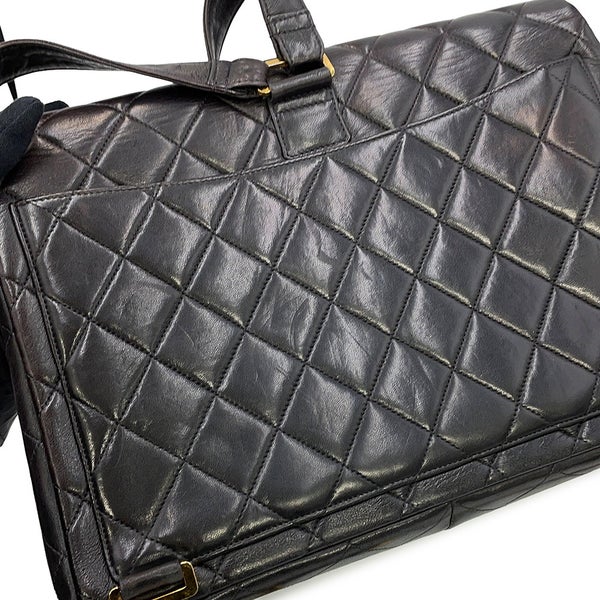 シャネル リュック ココマーク マトラッセ バックパック ラムスキン CHANEL バッグ 黒