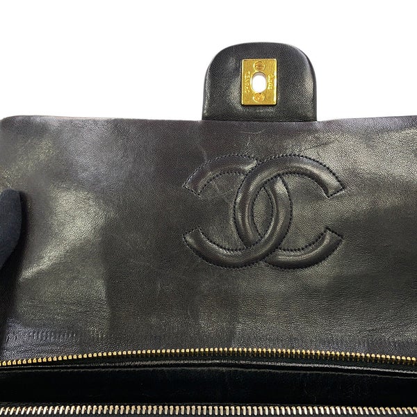 シャネル リュック ココマーク マトラッセ バックパック ラムスキン CHANEL バッグ 黒