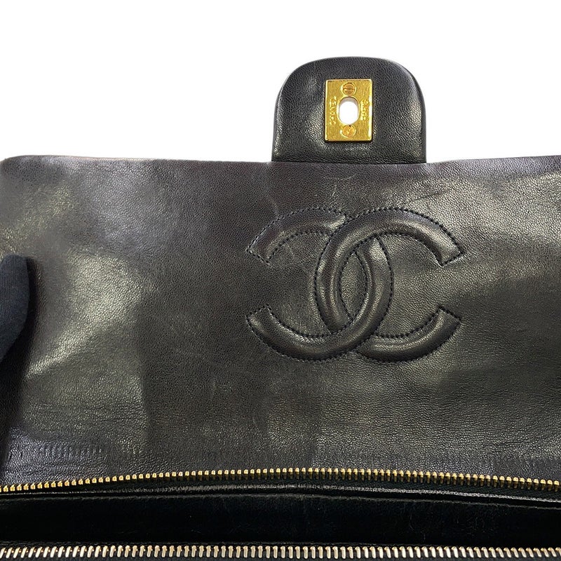 シャネル リュック ココマーク マトラッセ バックパック ラムスキン CHANEL バッグ 黒