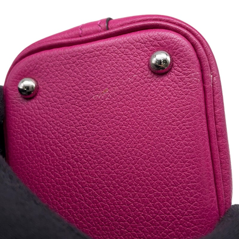 エルメス ボリード1923 ミニ ローズパープル/シルバー金具 エバーカラー C刻印 ２wayショルダー