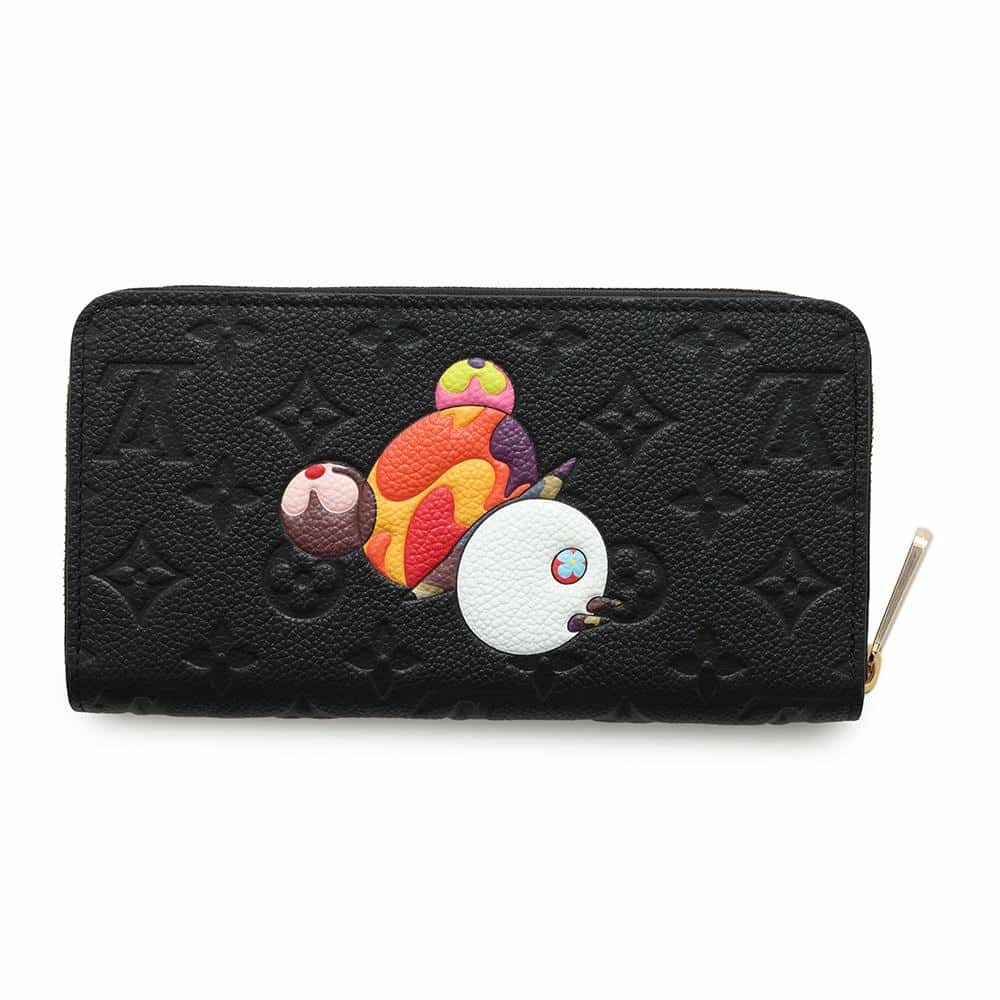 ルイヴィトン 長財布 モノグラム・アンプラント LV × TM ジッピー