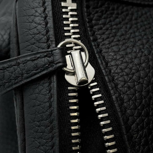 エルメス ハンドバッグ リンディ30 ブラック/シルバー金具 トリヨンクレマンス C刻印 2wayショルダー 黒