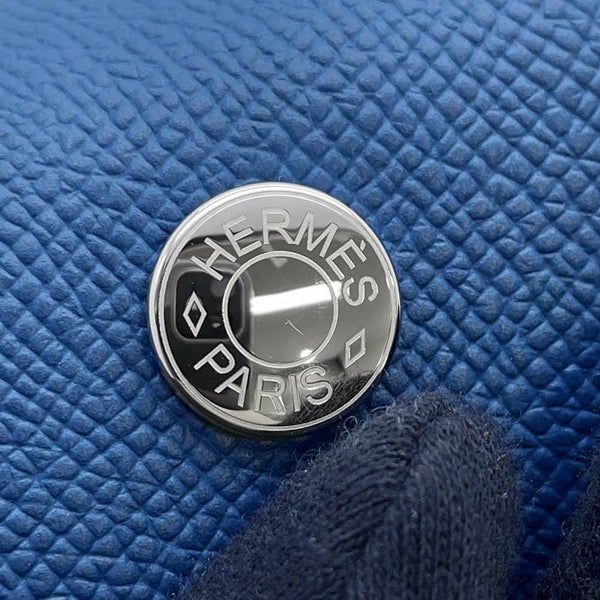 エルメス ショルダーウォレット ナップ トゥーゴー ディープブルー/シルバー金具 エプソン W刻印