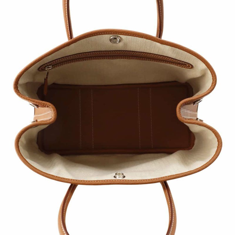 エルメス トートバッグ ガーデンパーティTPM ゴールド/シルバー金具 ネゴンダ W刻印