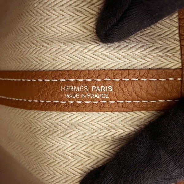 エルメス トートバッグ ガーデンパーティTPM ゴールド/シルバー金具 ネゴンダ W刻印