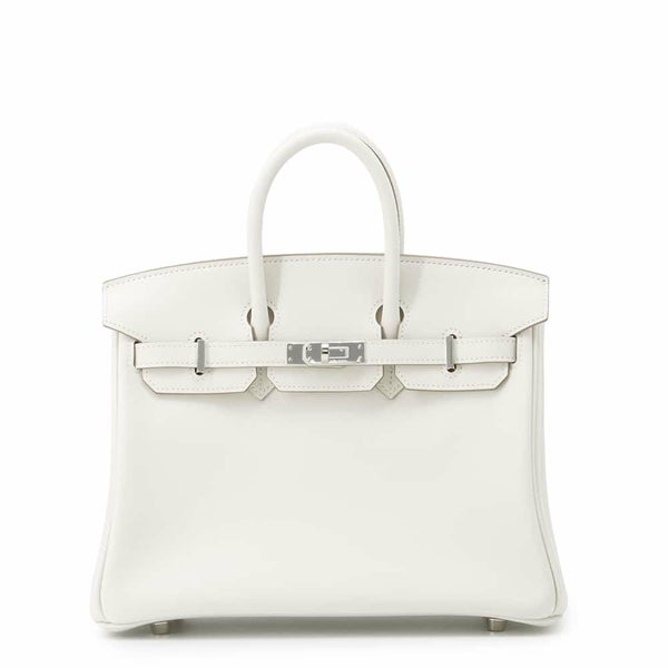 エルメス バーキン25 グリスペール/シルバー金具 スイフト W刻印 HERMES Birkin ハンドバッグ