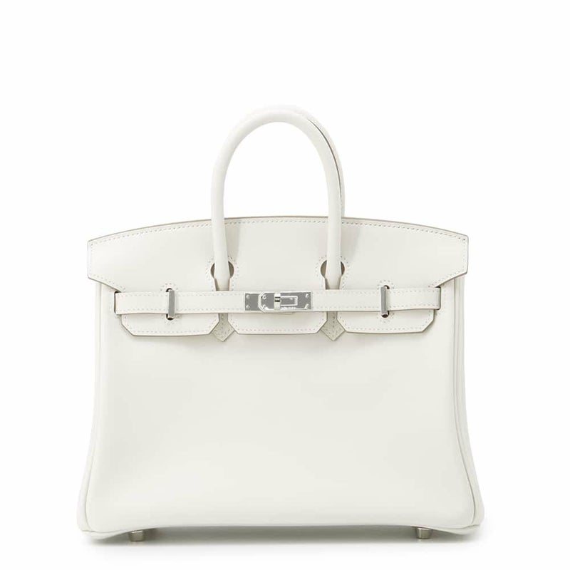 エルメス バーキン25 グリスペール/シルバー金具 スイフト W刻印 HERMES Birkin ハンドバッグ