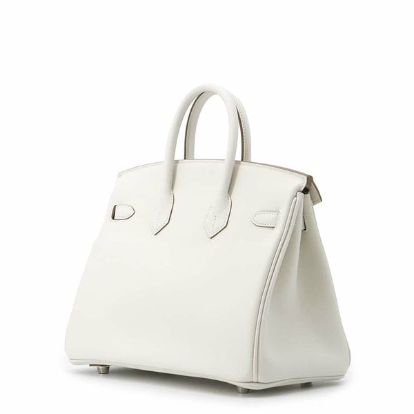 エルメス バーキン25 グリスペール/シルバー金具 スイフト W刻印 HERMES Birkin ハンドバッグ