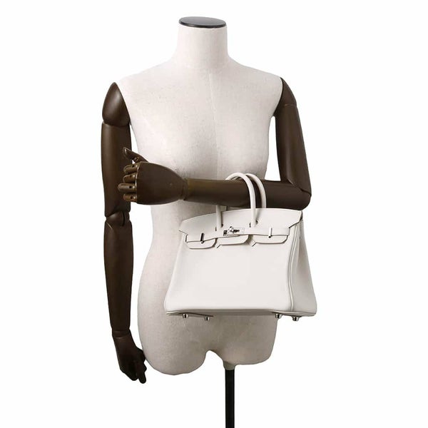 エルメス バーキン25 グリスペール/シルバー金具 スイフト W刻印 HERMES Birkin ハンドバッグ