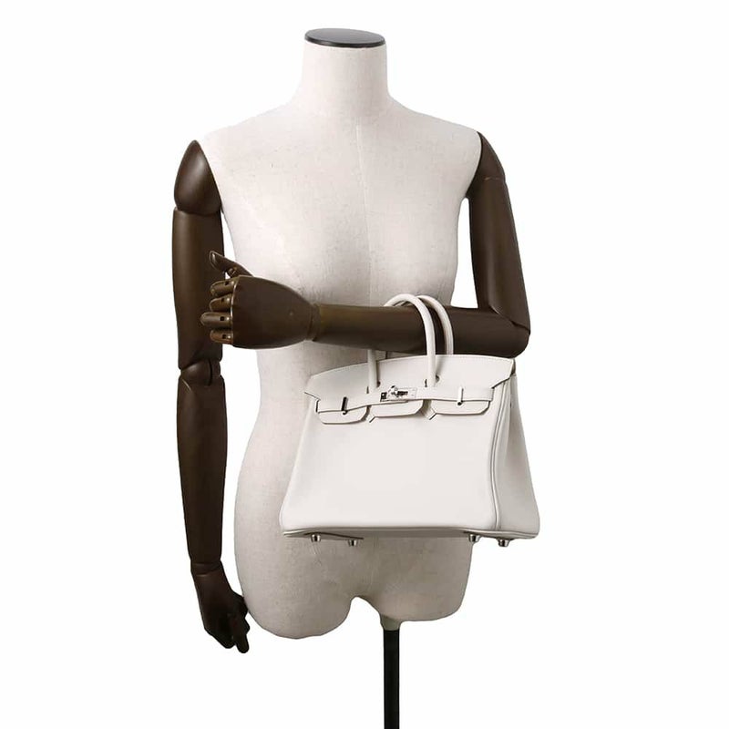 エルメス バーキン25 グリスペール/シルバー金具 スイフト W刻印 HERMES Birkin ハンドバッグ