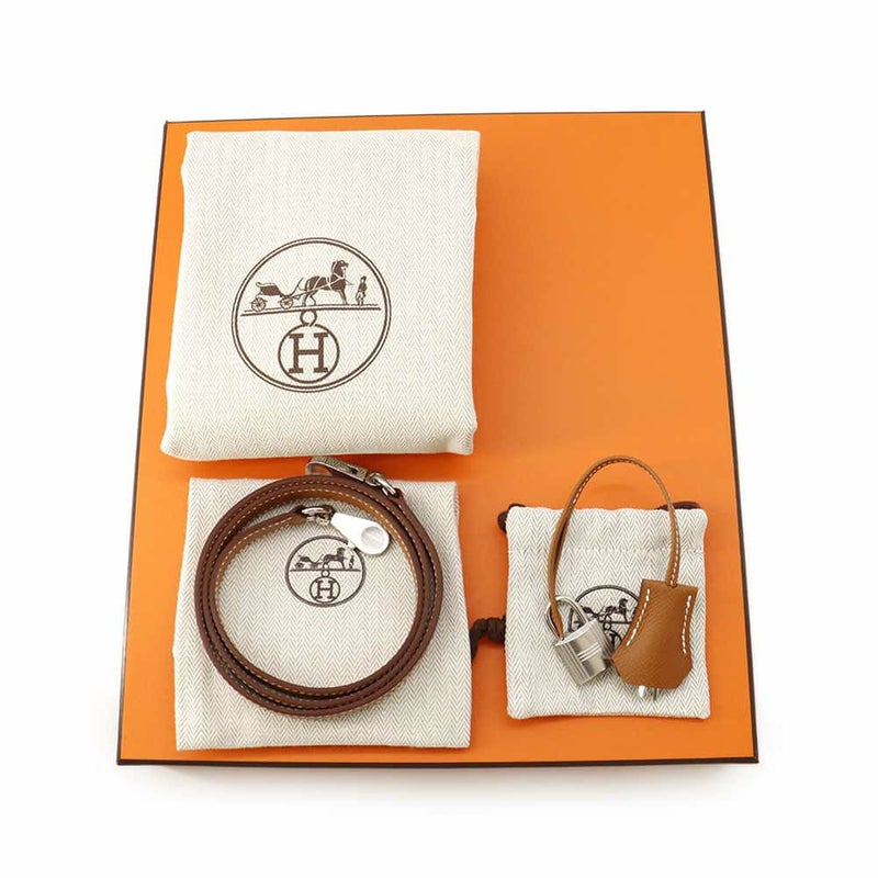 エルメス ハンドバッグ ケリー25 外縫い ゴールド/シルバー金具 エプソン W刻印 2wayショルダー