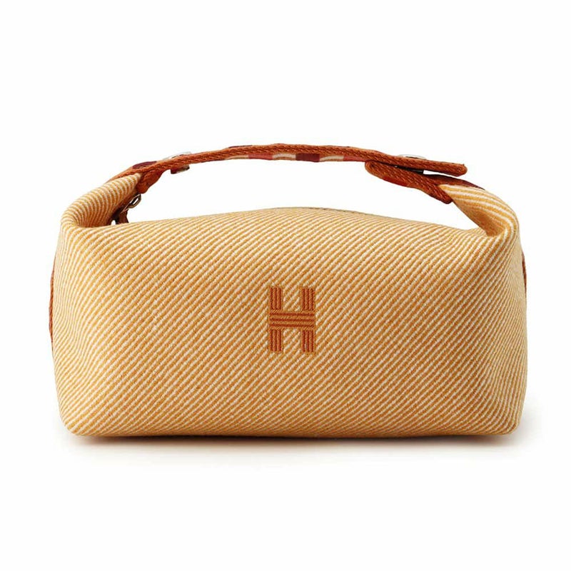 エルメス ポーチ ブリッド・ア・ブラックPM オ・カレ フォーヴ/シルバー金具 キャンバス HERMES ポーチ