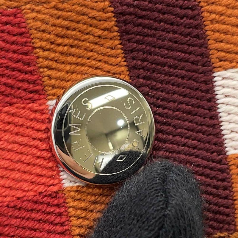 エルメス ポーチ ブリッド・ア・ブラックPM オ・カレ フォーヴ/シルバー金具 キャンバス HERMES ポーチ