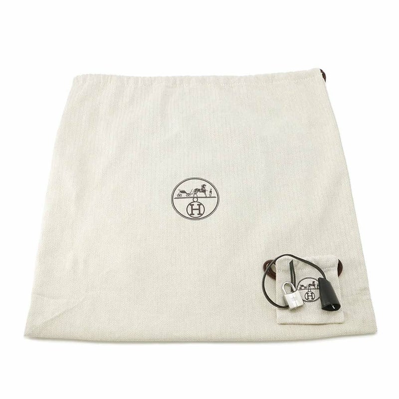 エルメス エールバッグジップPM ルトゥルネ レイユール・デキパージュ ブラック/エクリュ/シルバー金具 トワルアッシュ W刻印