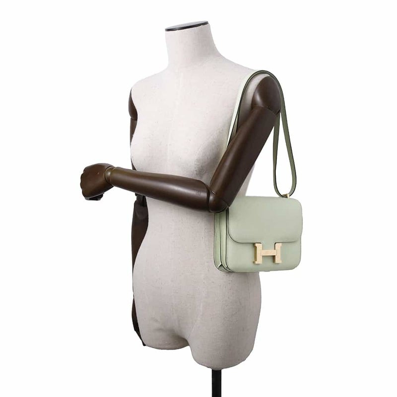 エルメス ミニ コンスタンス3 ミロワール ヴェールフィズ/シャンパンゴールド金具 エプソン B刻印