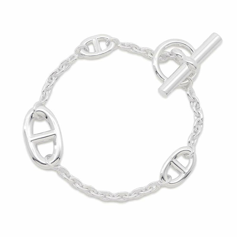 エルメス ブレスレット シェーヌダンクル ファランドール SV925シルバー サイズLG HERMES ジュエリー