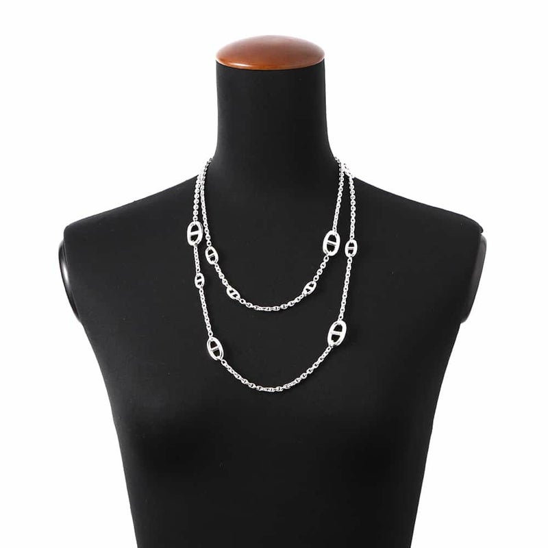 エルメス ネックレス シェーヌダンクル ファランドール 120 SV925シルバー HERMES ジュエリー