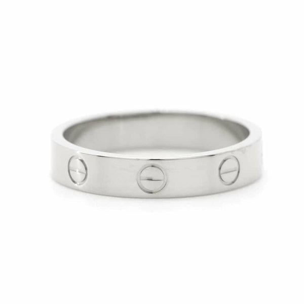 カルティエ リング ミニ ラブリング K18WGホワイトゴールド リングサイズ57 B4049657 Cartier ジュエリー