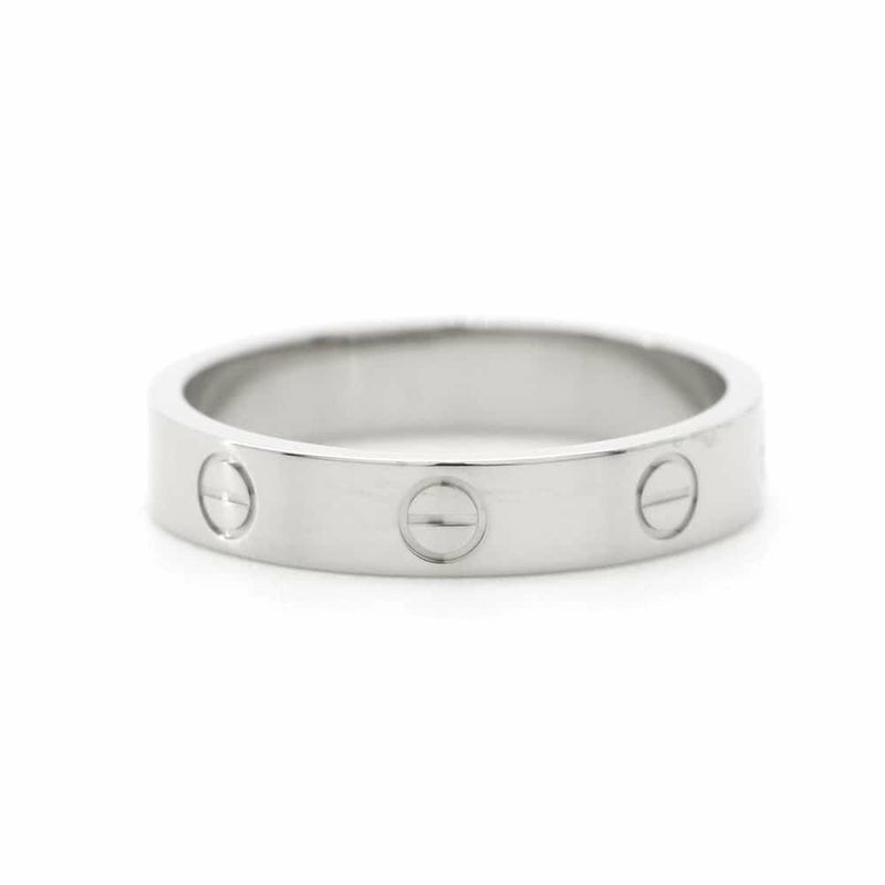 カルティエ リング ミニ ラブリング K18WGホワイトゴールド リングサイズ57 B4049657 Cartier ジュエリー