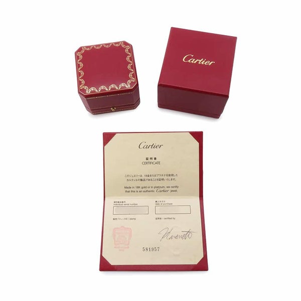 カルティエ リング ミニ ラブリング K18WGホワイトゴールド リングサイズ57 B4049657 Cartier ジュエリー