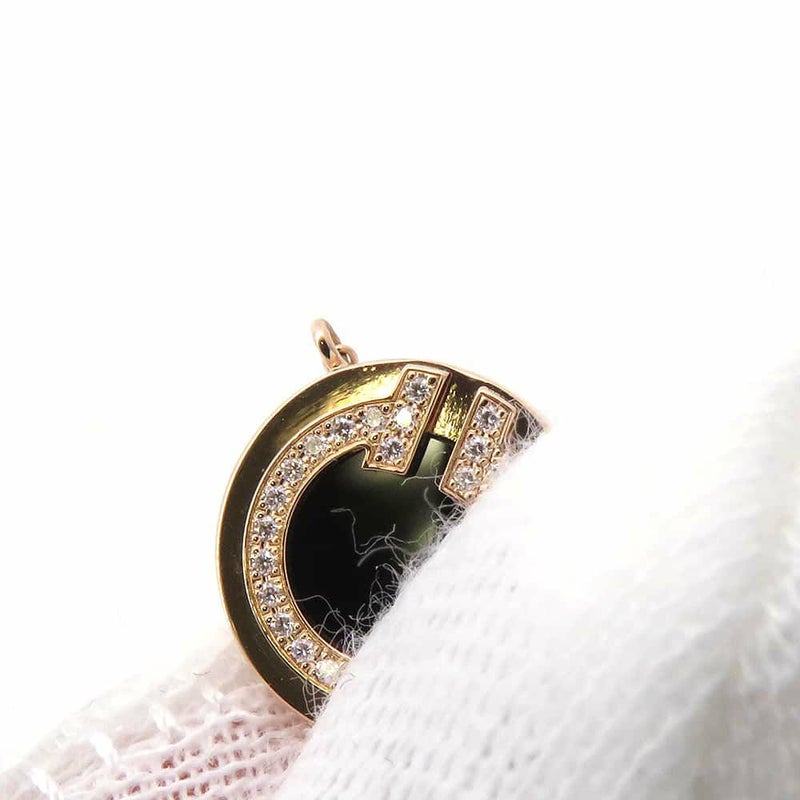 ティファニー ネックレス TWO サークル ダイヤモンド  0.03ct オニキス K18PGピンクゴールド 67520556 Tiffany&Co. ジュエリー