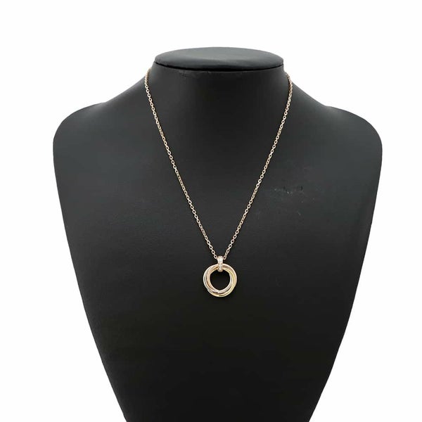 カルティエ ネックレス トリニティ ダイヤモンド5P 0.06ct K18PG/K18YG/K18WG B7058700 Cartier ペンダント