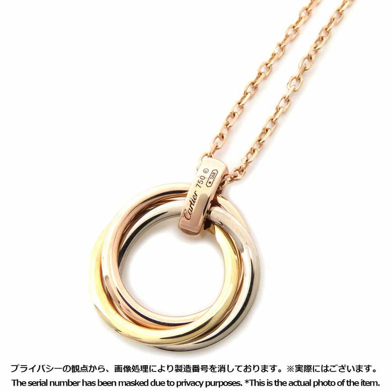 カルティエ ネックレス トリニティ ダイヤモンド5P 0.06ct K18PG/K18YG/K18WG B7058700 Cartier ペンダント