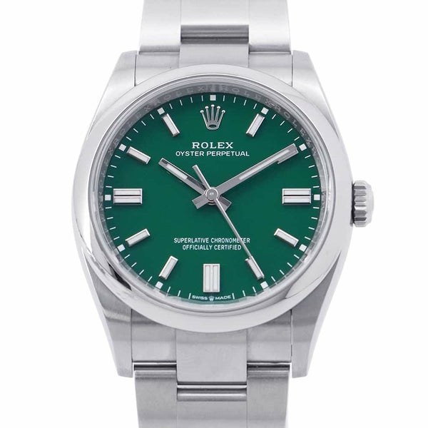 ロレックス オイスターパーペチュアル36 126000 ROLEX 腕時計 グリーン文字盤