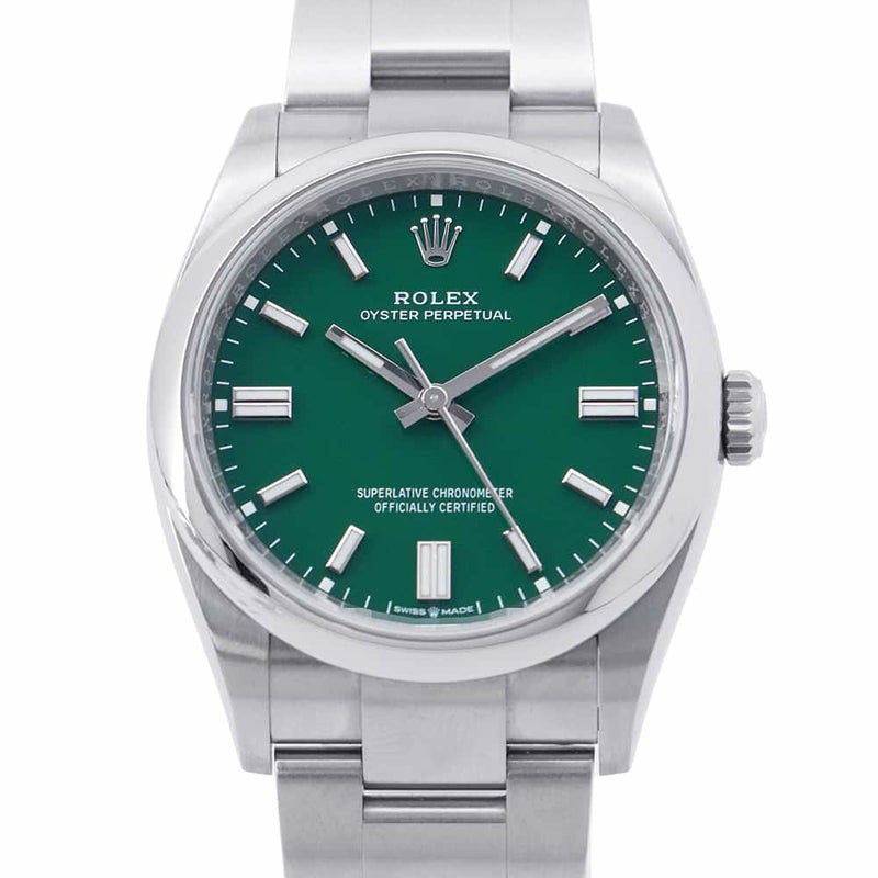 ロレックス オイスターパーペチュアル36 126000 ROLEX 腕時計 グリーン文字盤
