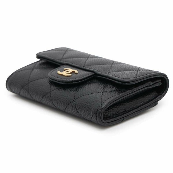 シャネル カードケース マトラッセ クラシックカードケース ココマーク キャビアスキン AP0214 CHANEL 名刺入れ 黒
